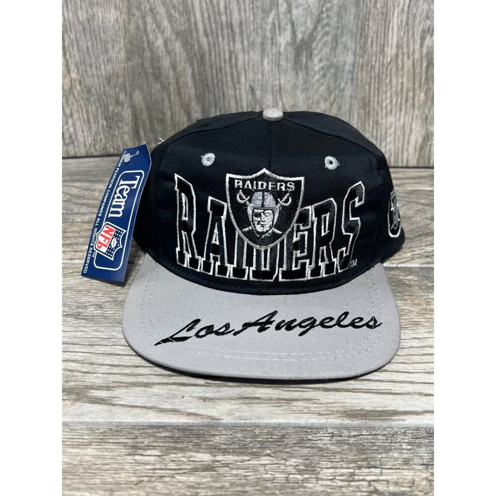 Vintage Los Angeles Raiders Snapback Hat Embroidery Script NEW Deadstock NFL
